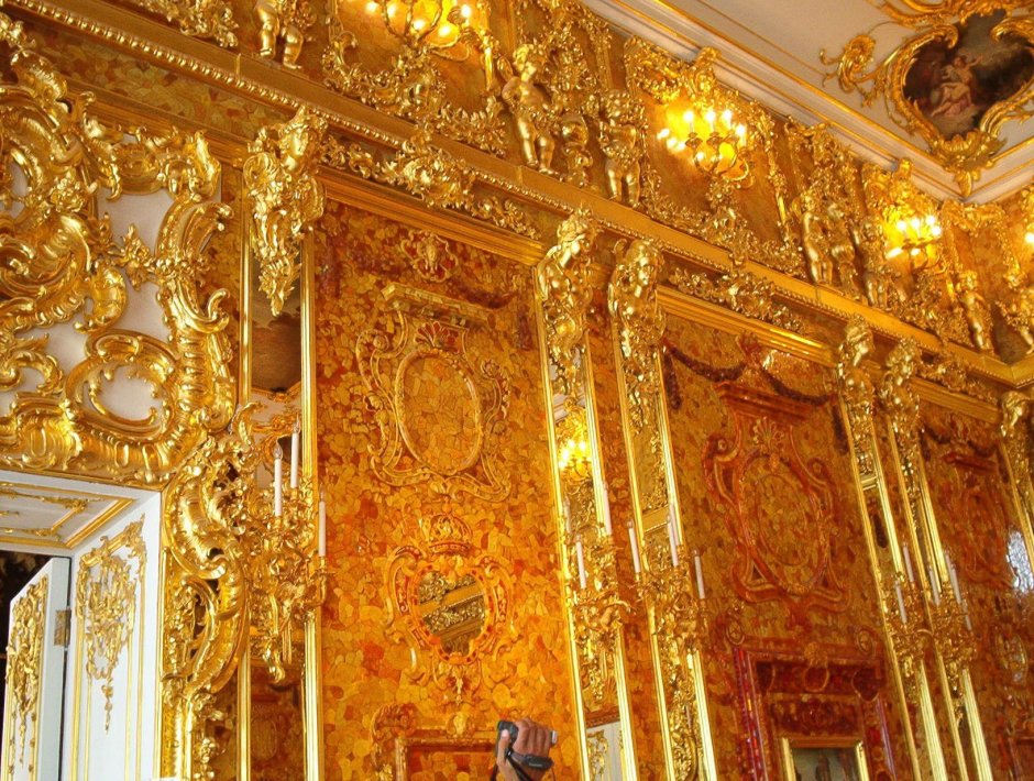 Екатерининский дворец Барокко Янтарная комната