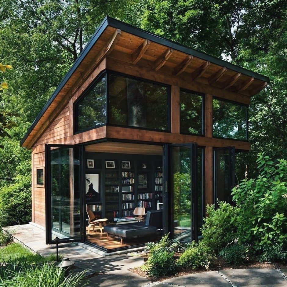 Tiny House с односкатной крышей