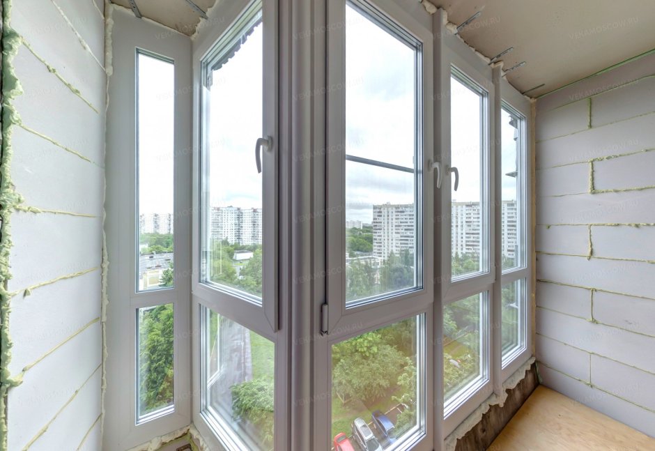 Панорамное остекление лоджии 6 метров