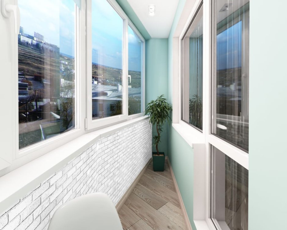 Алюминиевый раздвижной балкон