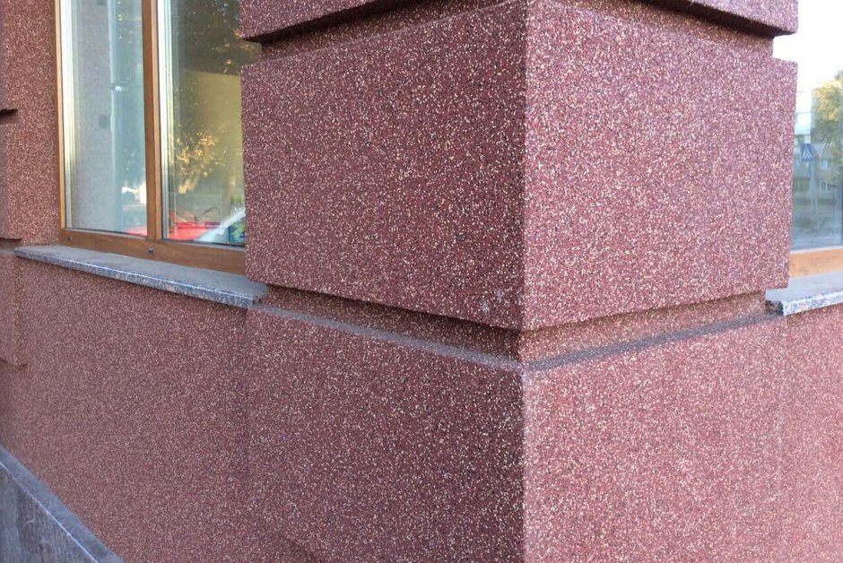 Байрамикс мраморная крошка фасад