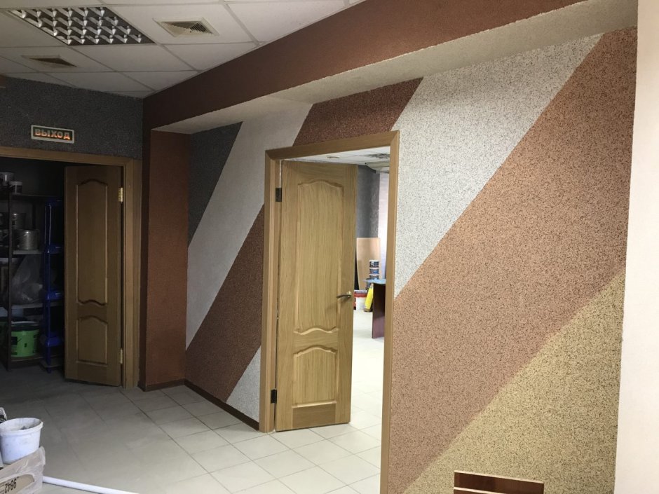 Отделка стен байрамиксом