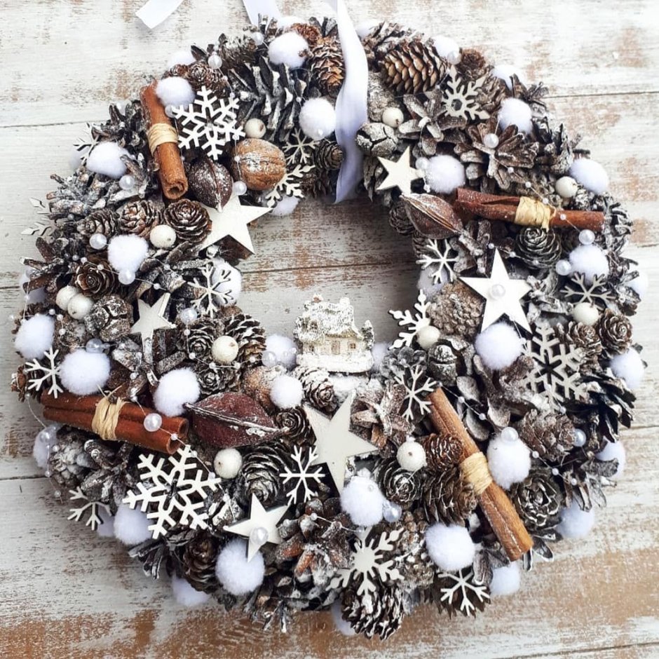 Шишки в интерьере стильно