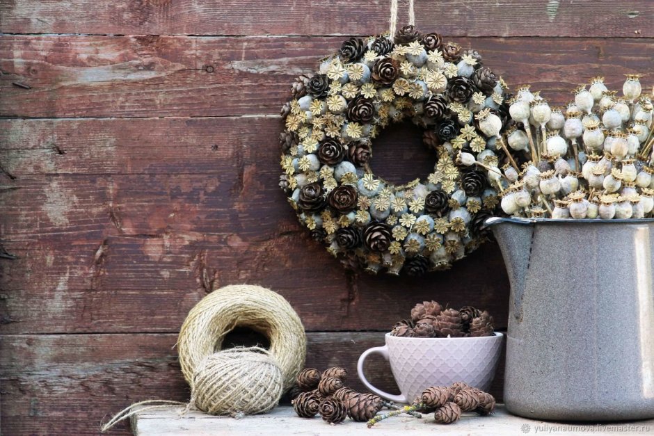 Изделия из сосновых шишек