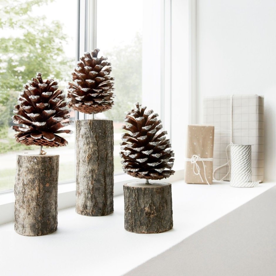 Шишки для декорирования стола