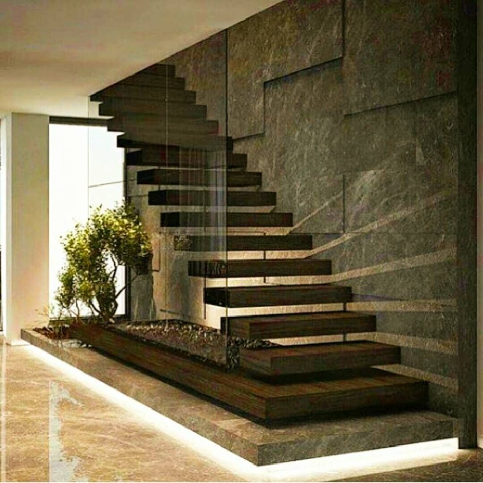 Красивые монолитные лестницы