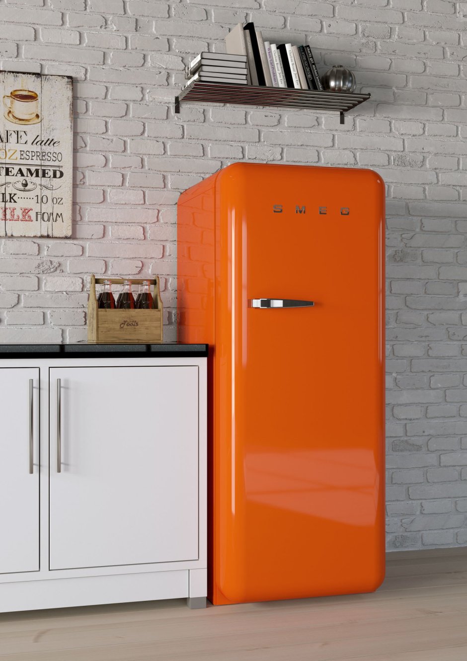 Холодильник цвет латунь