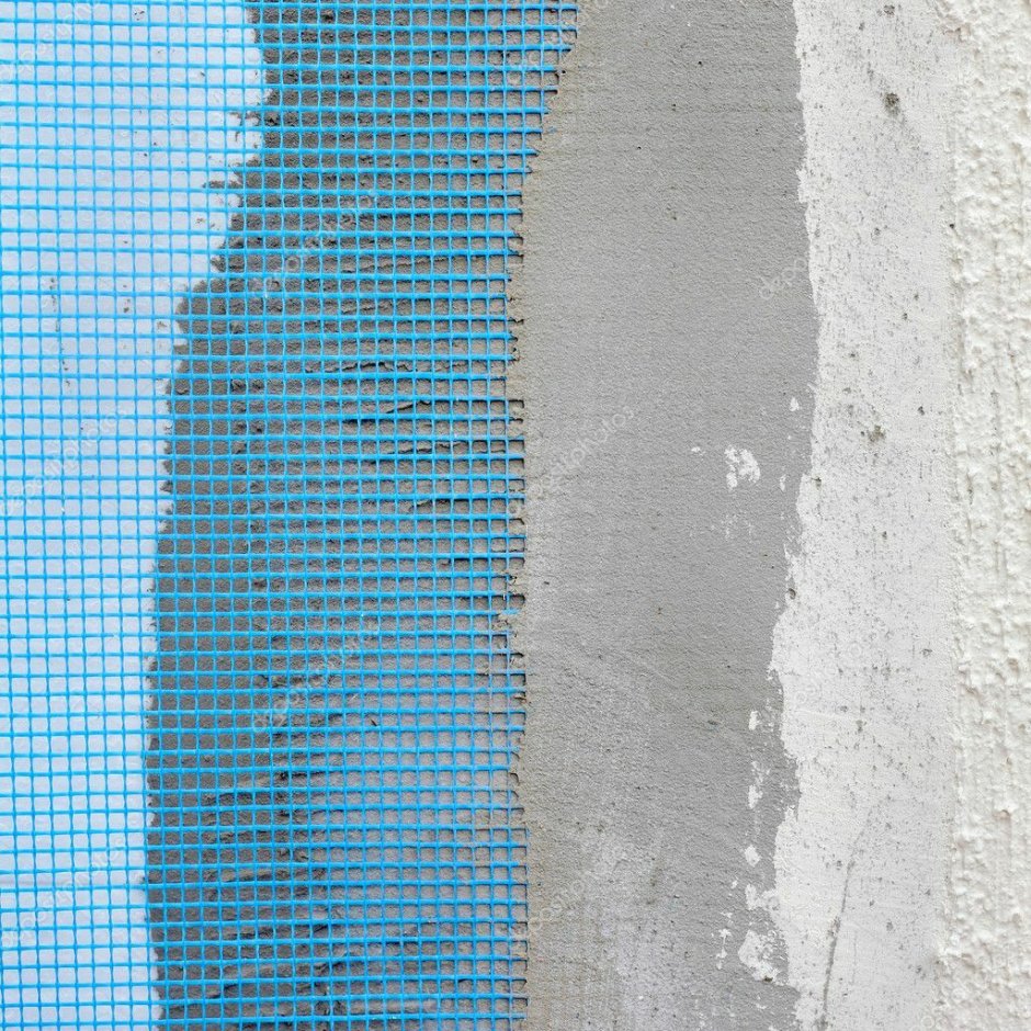 Цементно Песчаная штукатурка по сетке, шпатлевка к2