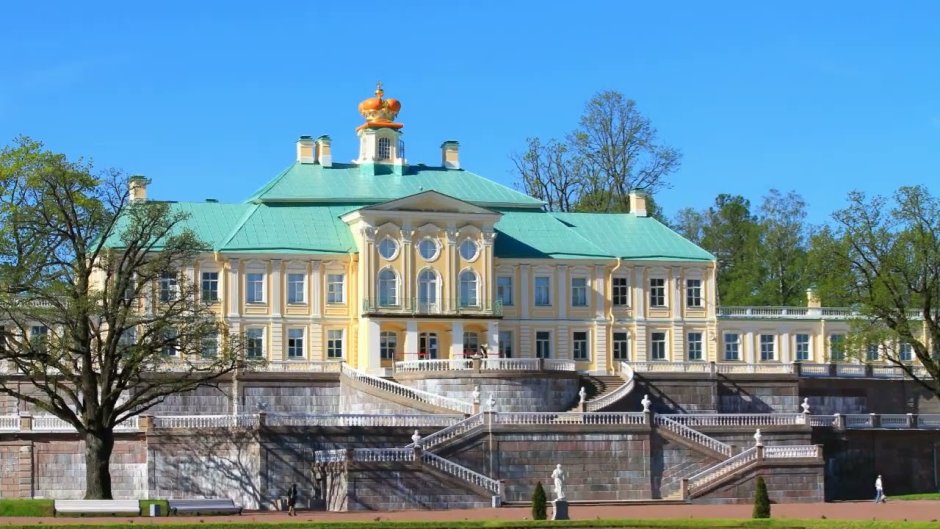 Меншиковский дворец Ораниенбаум гравюра Ломоносов