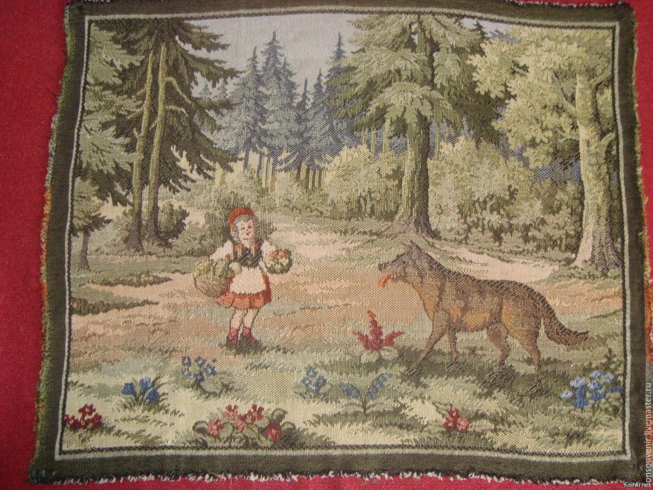 Советский гобелен с оленями