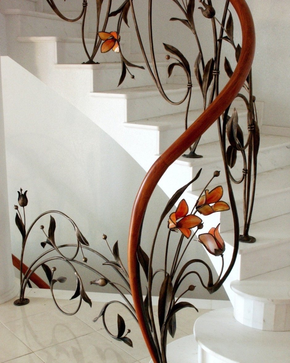 Кованная парадная лестница