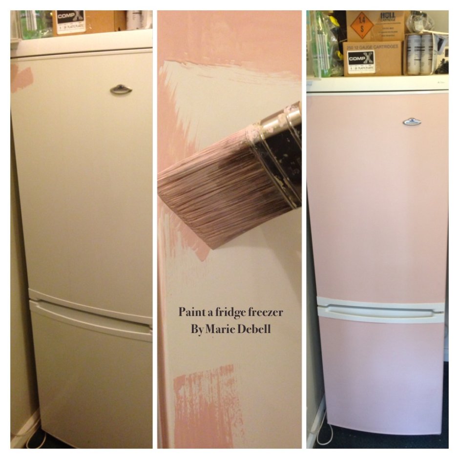 Серебристая краска для холодильника