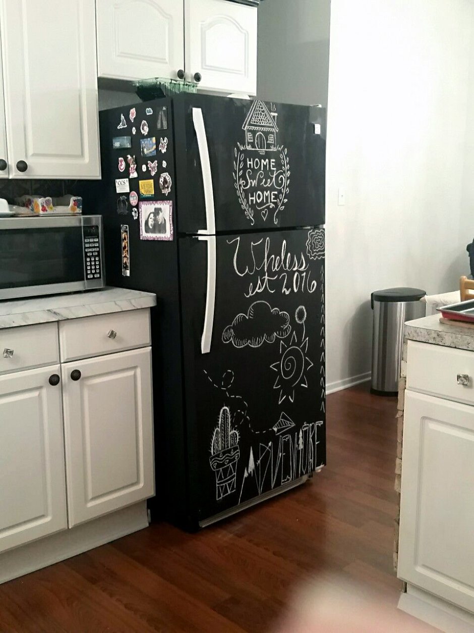Холодильник самоклеющейся пленкой