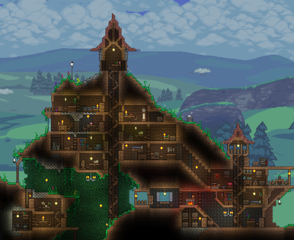 Terraria красивые замки