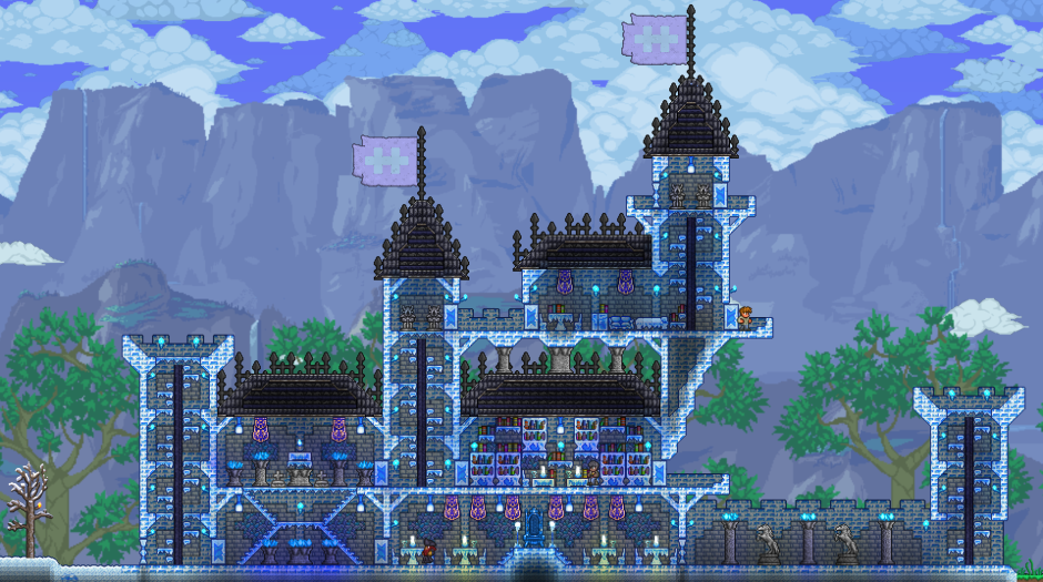 Terraria замок Готический