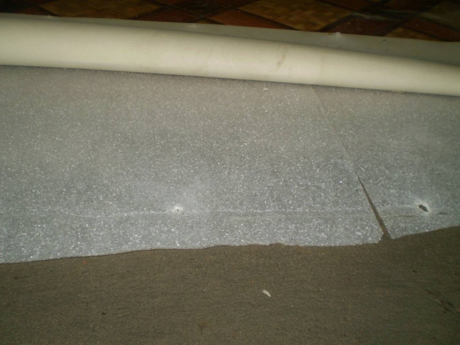 Настил линолеума на бетонный пол