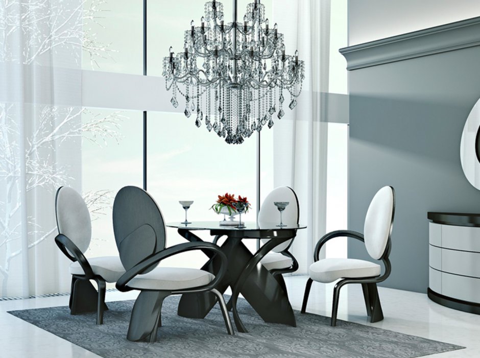 Венские стулья в интерьере гостиной