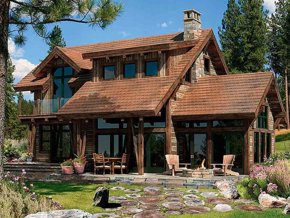 Рустикальный стиль фасад