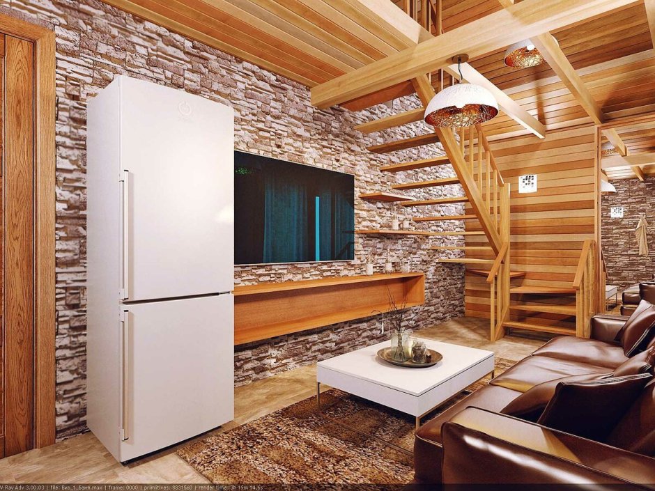 Интерьер в деревянном доме