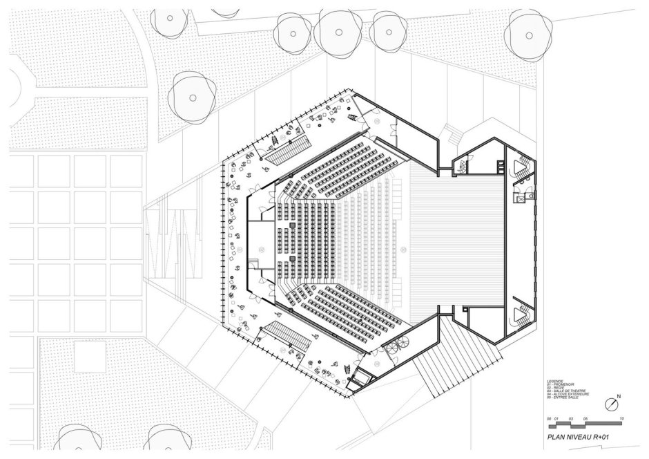 План концертного зала чертежи