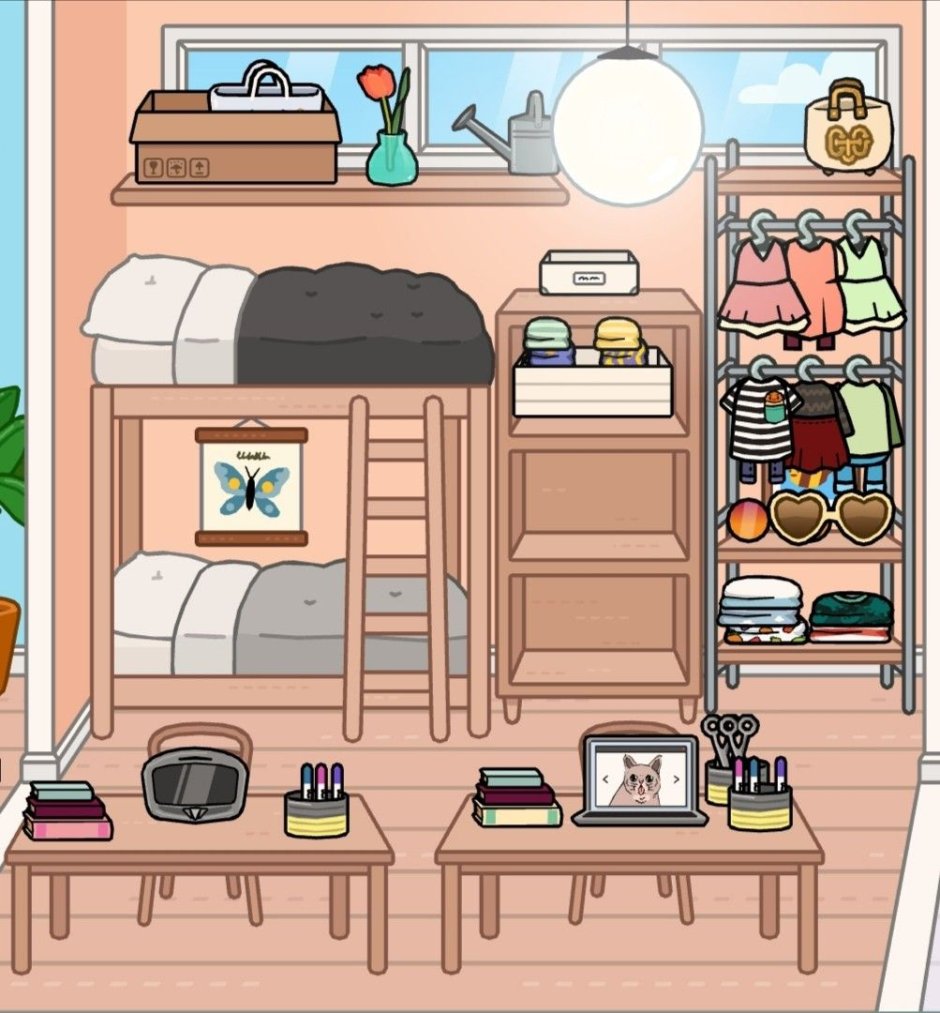 Toca World комнаты в стиле ретро