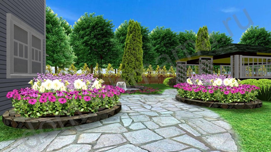 Красивые клумбы