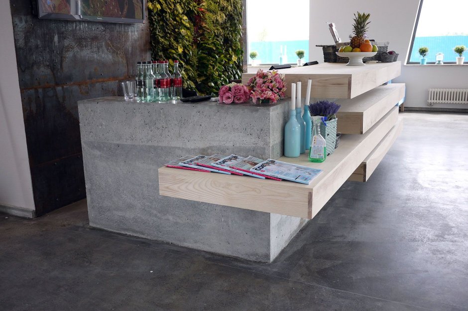 Дизайнерская мебель из бетона