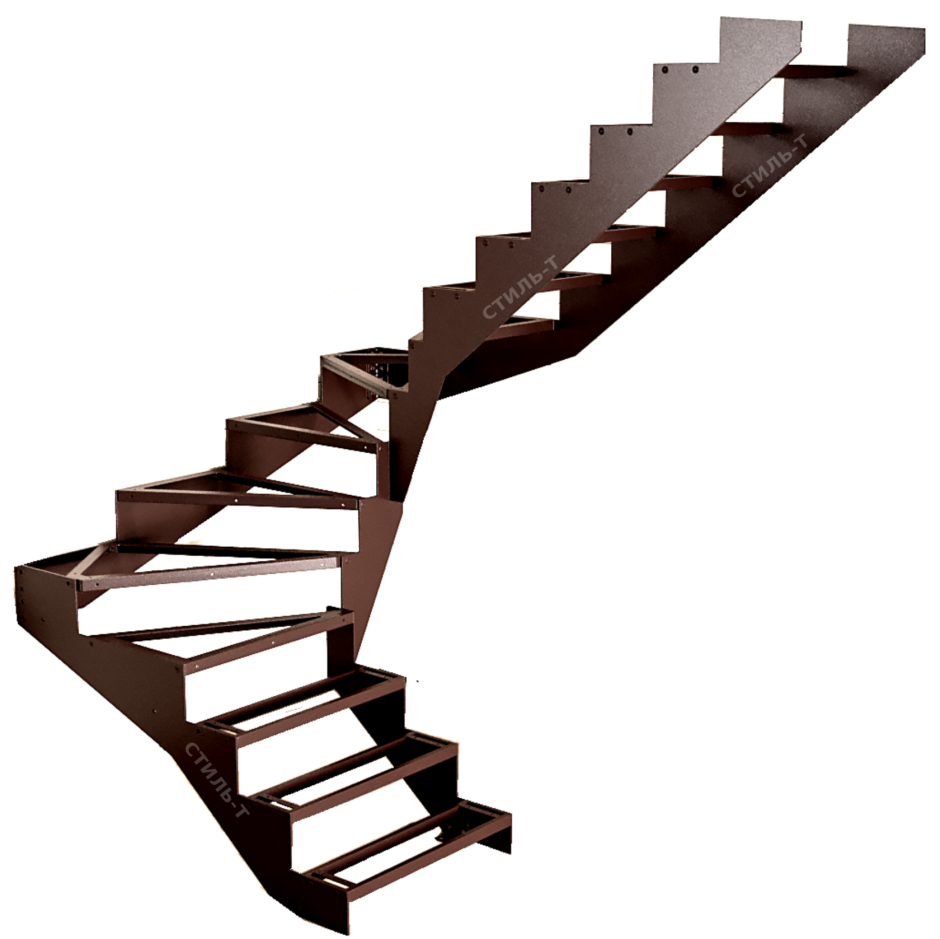 Лестница на второй этаж на монокосоуре