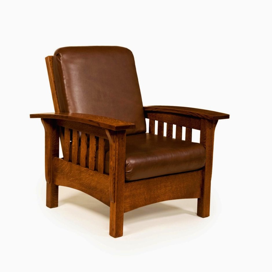 Кресло с подголовником в деревенском стиле
