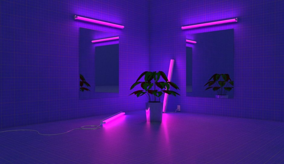 Комната с ультрафиолетовой подсветкой