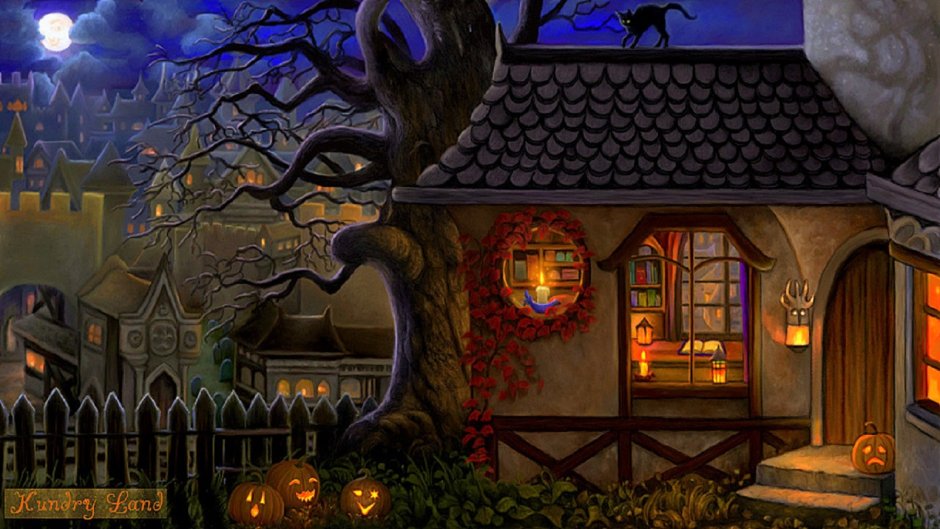 Сказочный домик на Хэллоуин