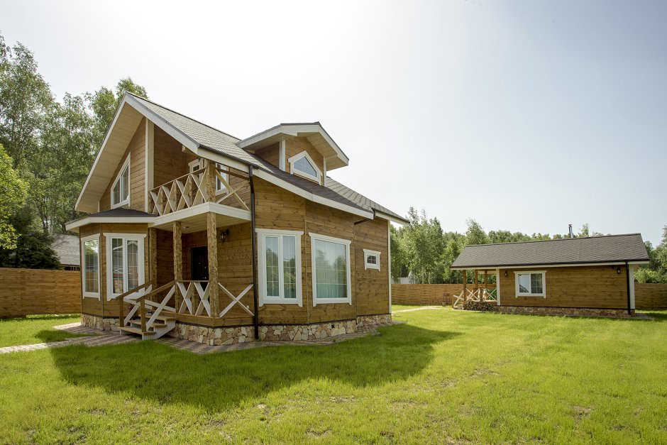 Коттеджный поселок из деревянных домов