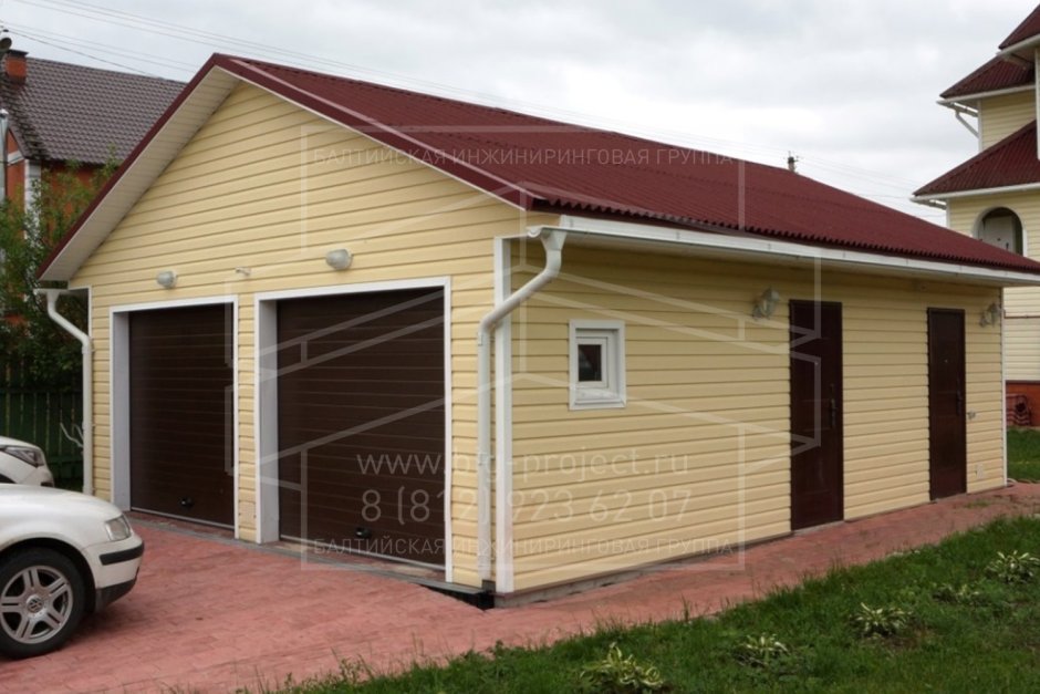 Гараж и навес в стиле хайтек