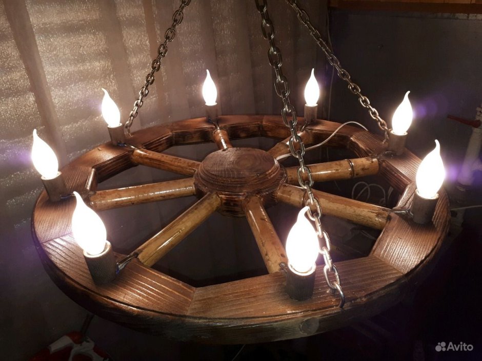 Потолочная люстра колесо от те