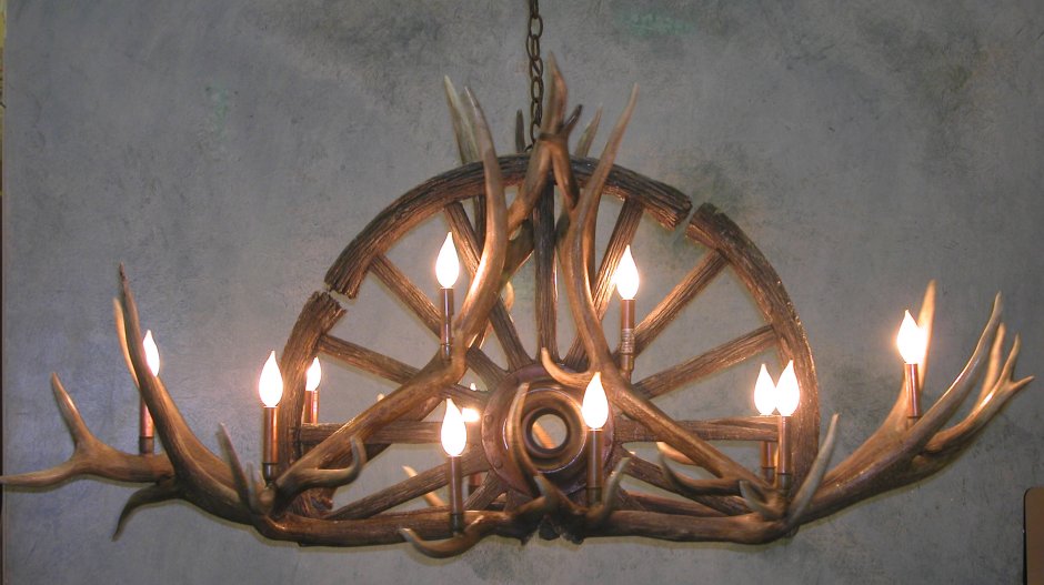 Как сделать люстру из прялки своими руками