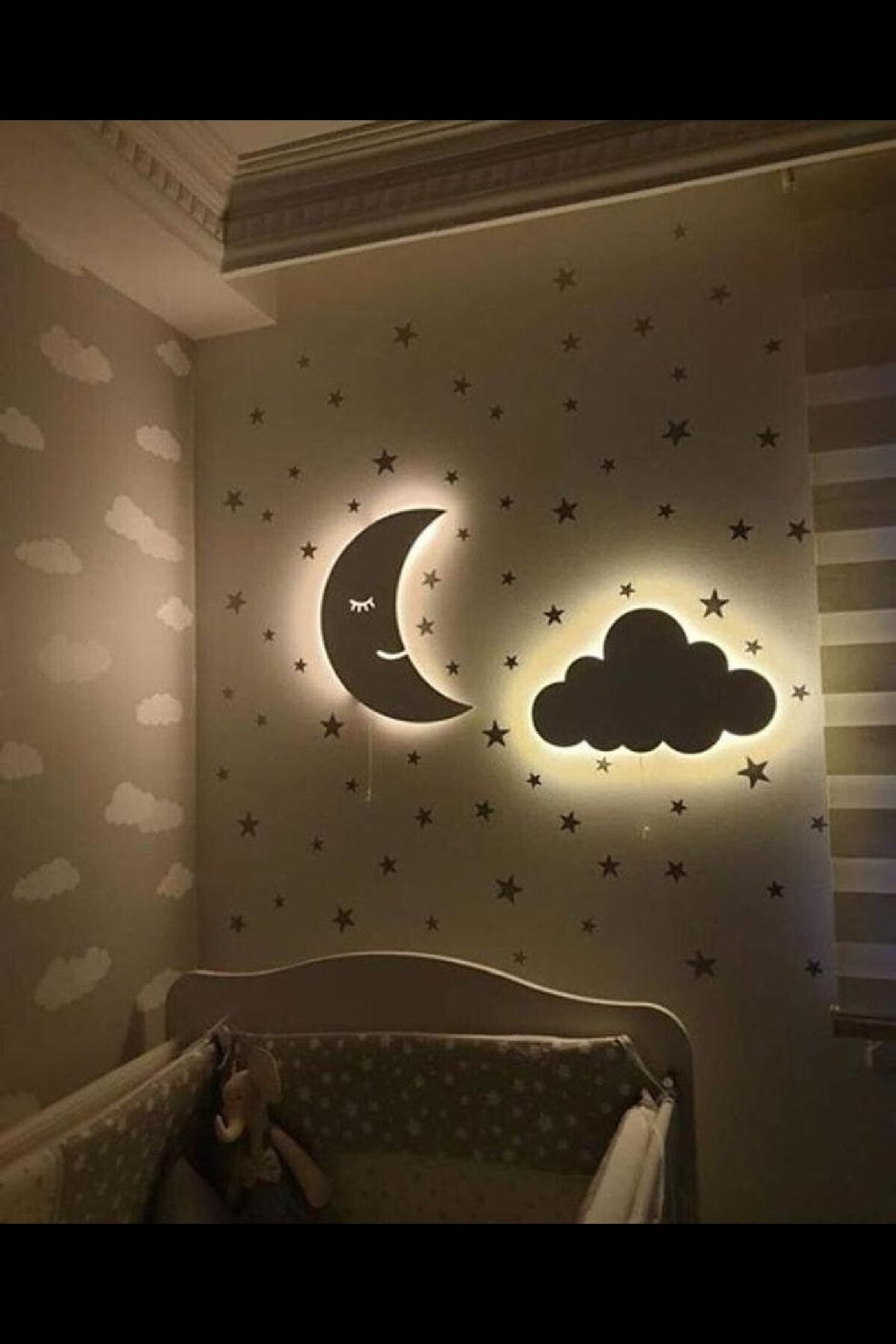 Детский ночник Луна на стену