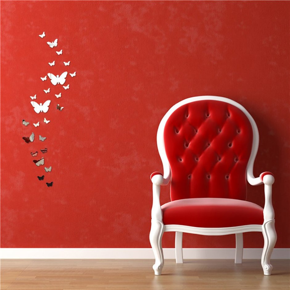 Красный цвет в интерьере