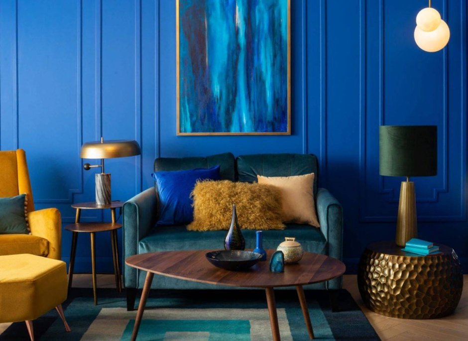 Интерьеры в синих тонах