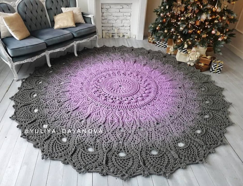 Палас крючком