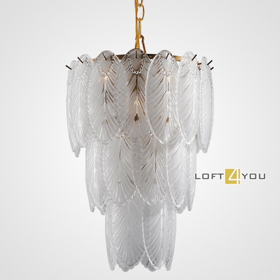 Люстра Guang White Feather Chandelier