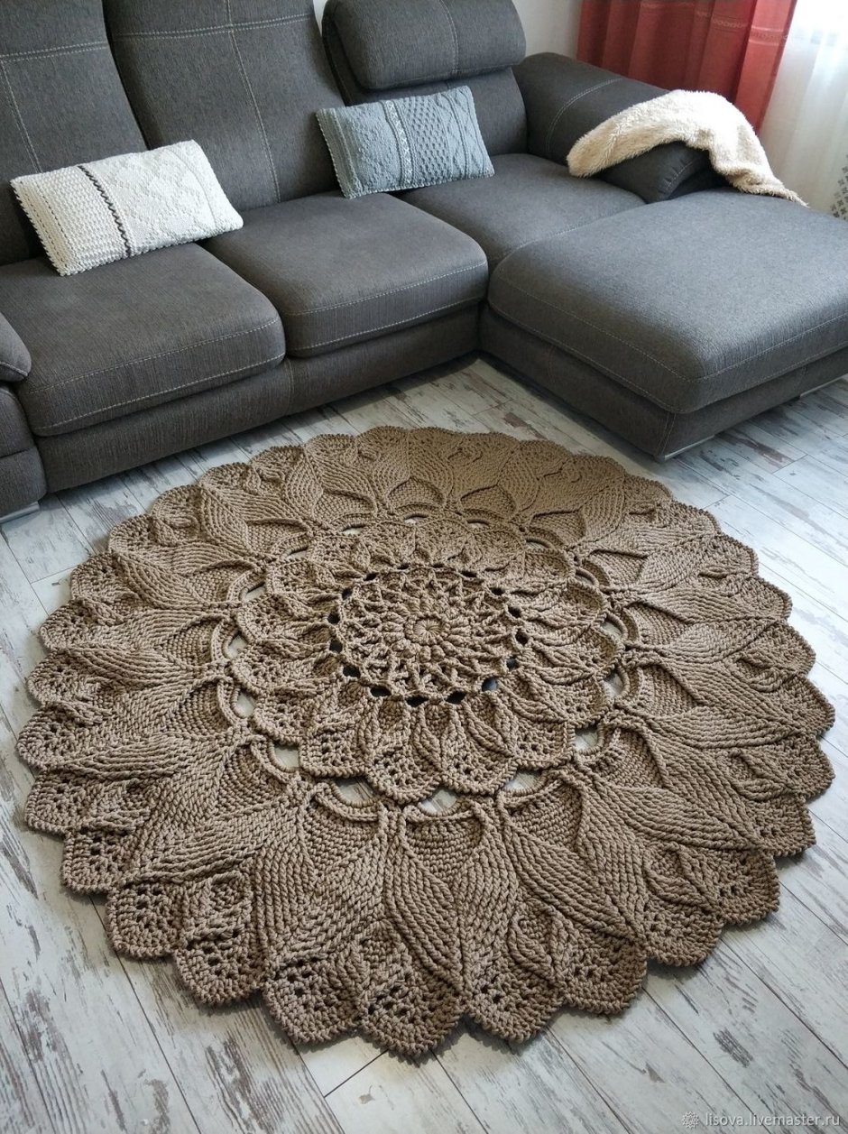 Ковер крючком мастер класс