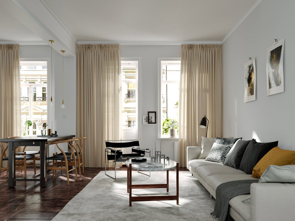 Карниз потолочный в интерьере