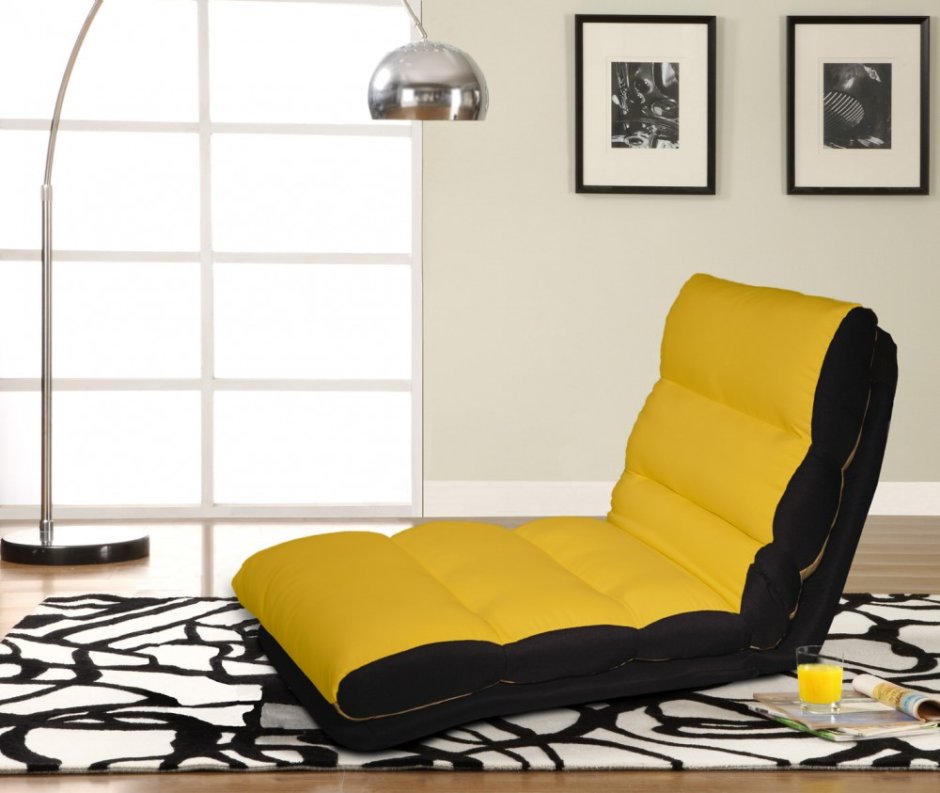 Икеа раскладное кресло желтое