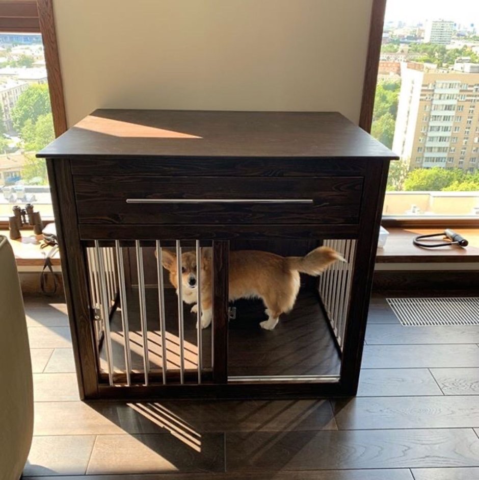 Интерьерная клетка для собак