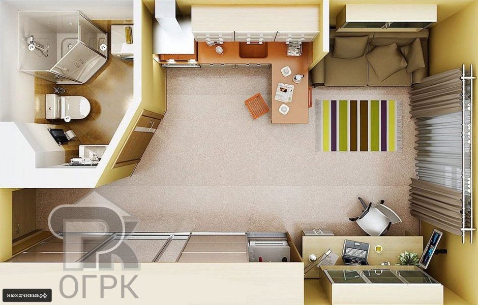 Планировка на 23 квадратах