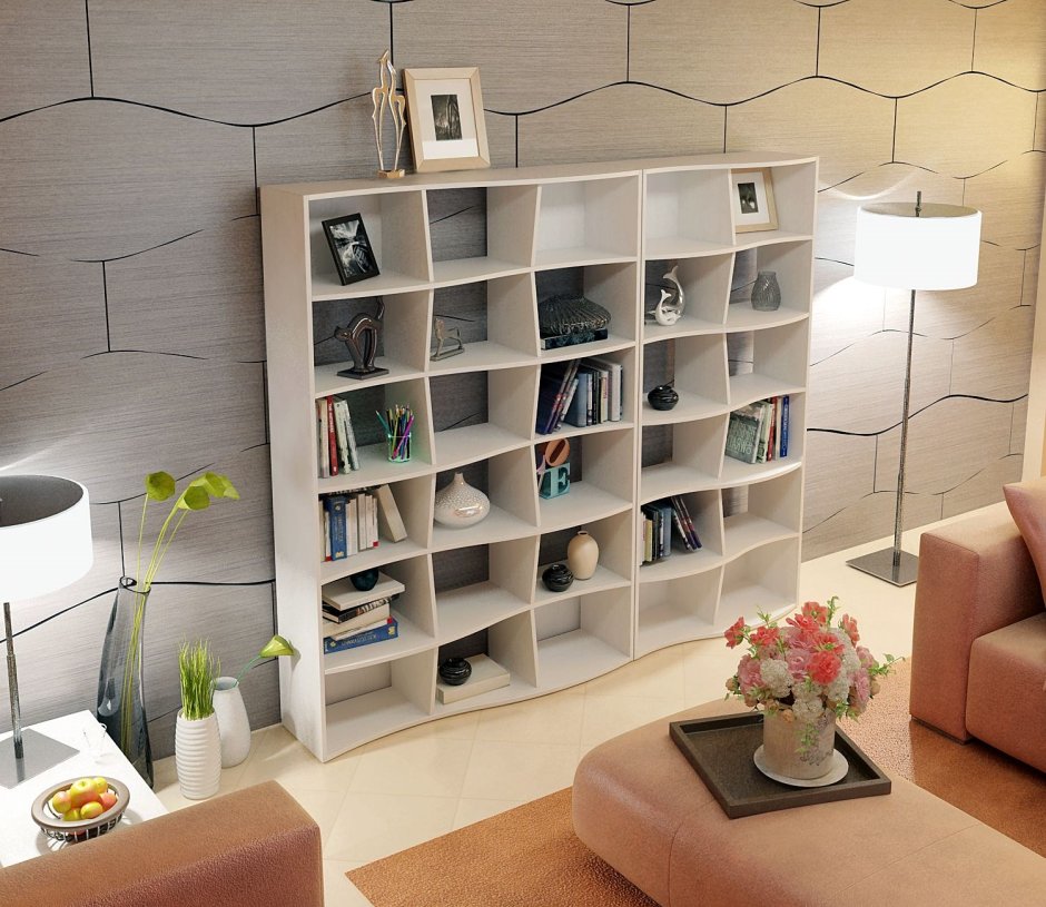 Квадратные полки на стену