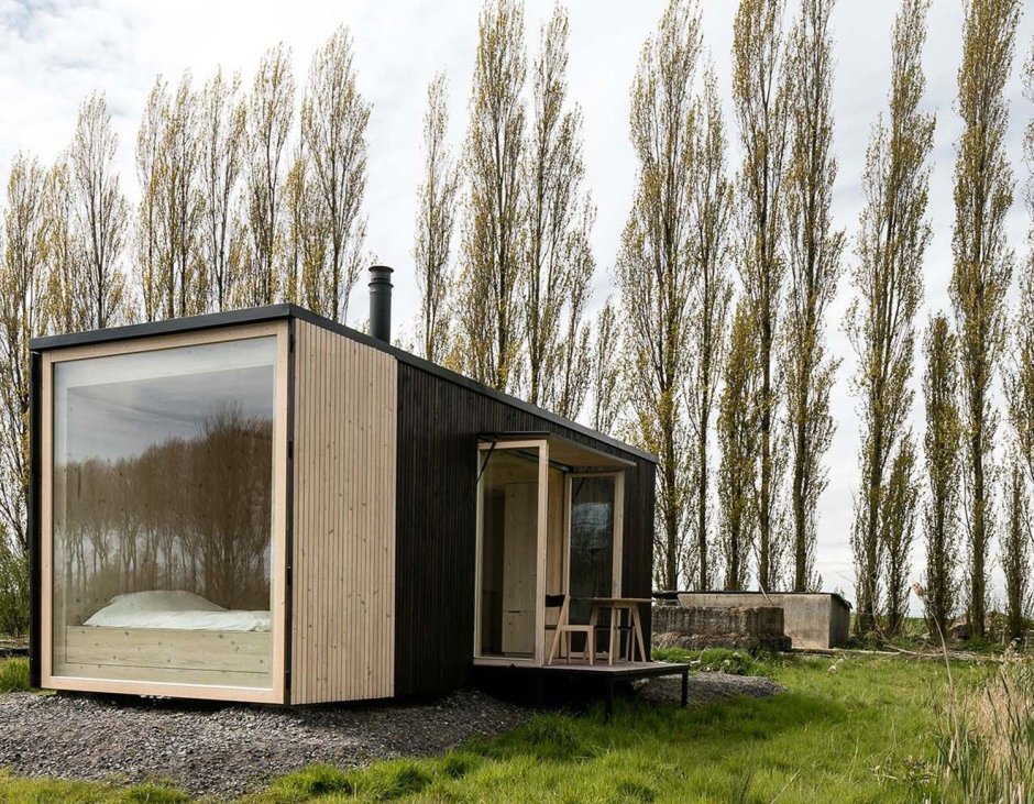 Tiny House с односкатной крышей