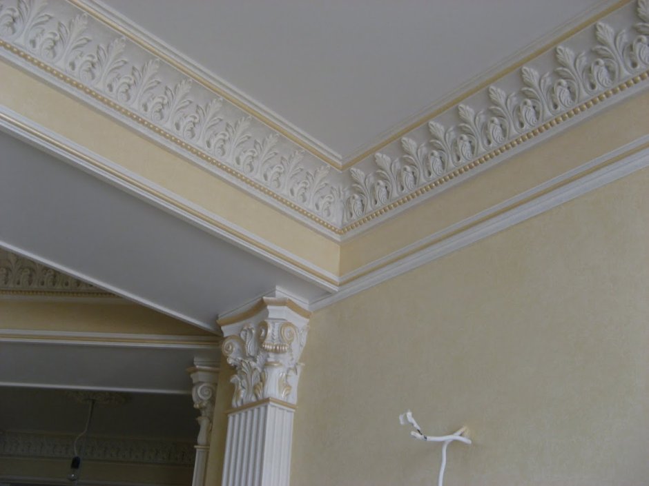 Лепка из гипса карнизы