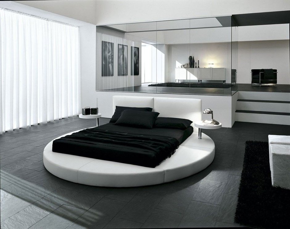 Кровать в стиле Хай тек