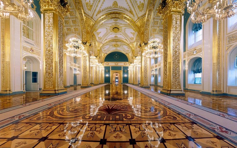 Андреевский Тронный зал кремлевского дворца